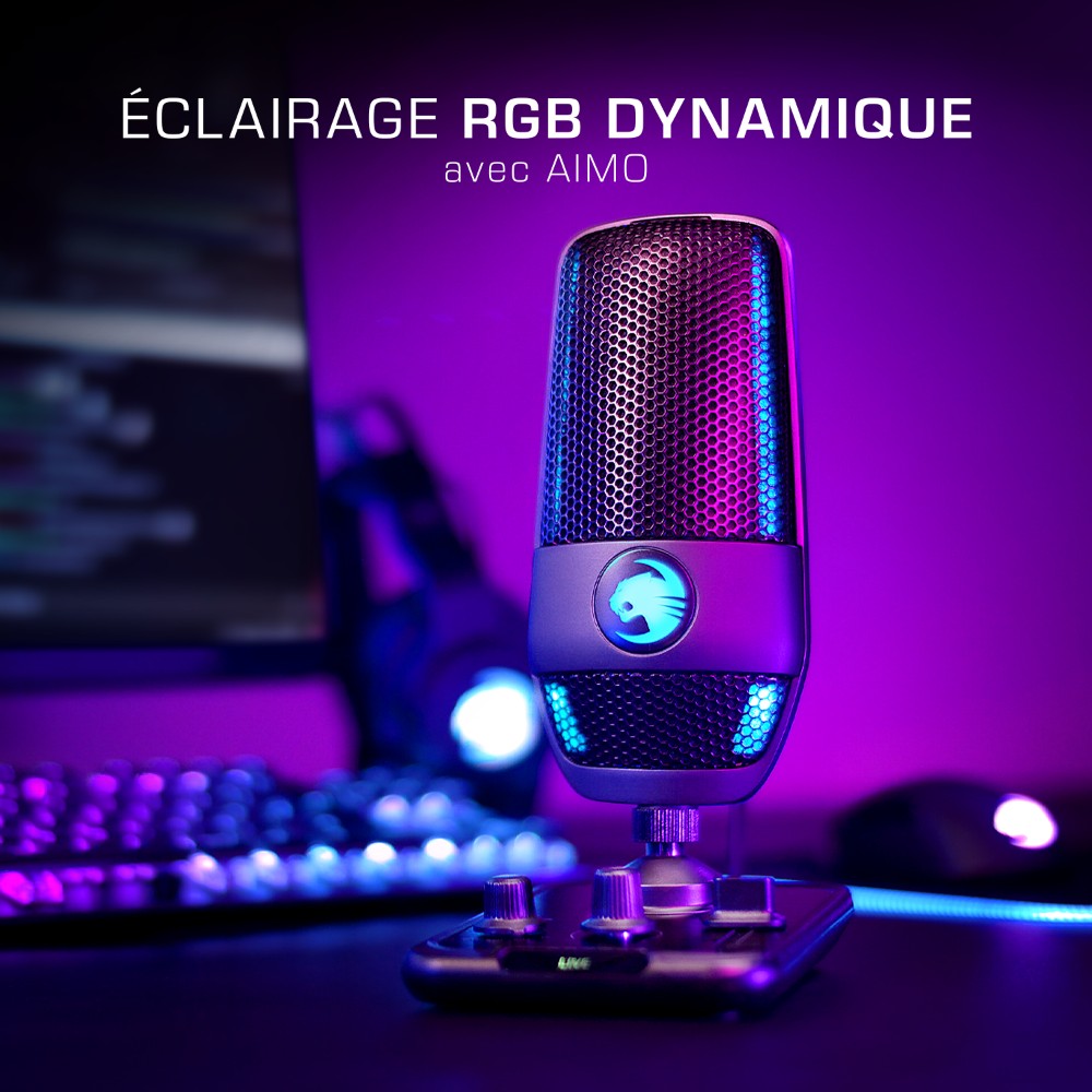 Microphone streaming / gaming Torche - Noir Microphone streaming / gaming Torche - Noir