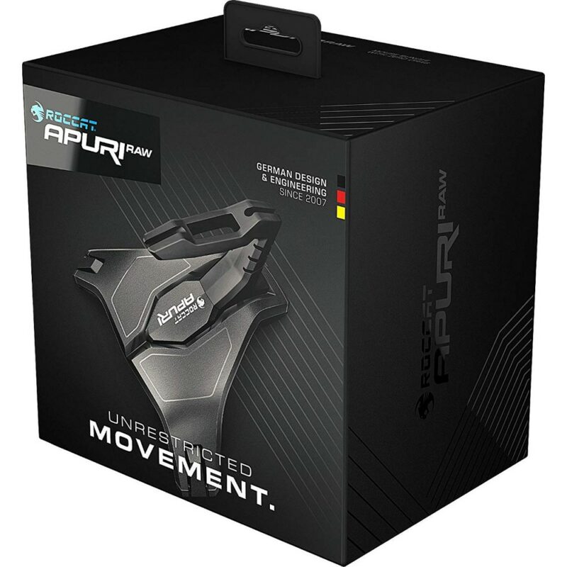 Support de souris gaming & organisateur de câbles Apuri Raw - Noir