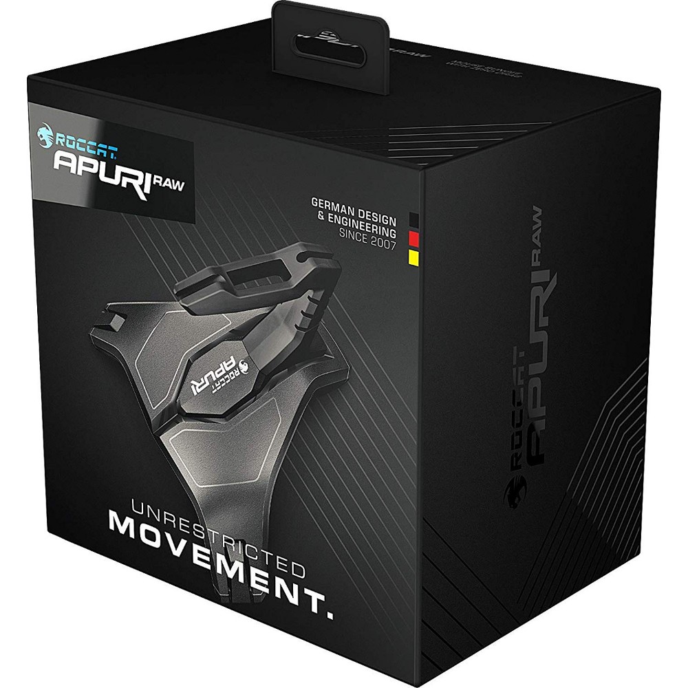Support de souris gaming & organisateur de câbles Apuri Raw - Noir Support de souris gaming & organisateur de câbles Apuri Raw - Noir