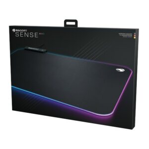 Tapis de souris gaming Sense AIMO - Noir RVB Tapis de souris gaming Sense AIMO - Noir RVB