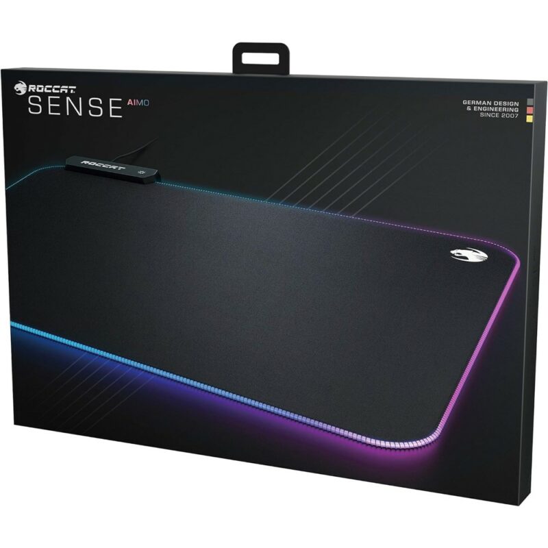 Tapis de souris gaming Sense Aimo - Taille XXL - RVB