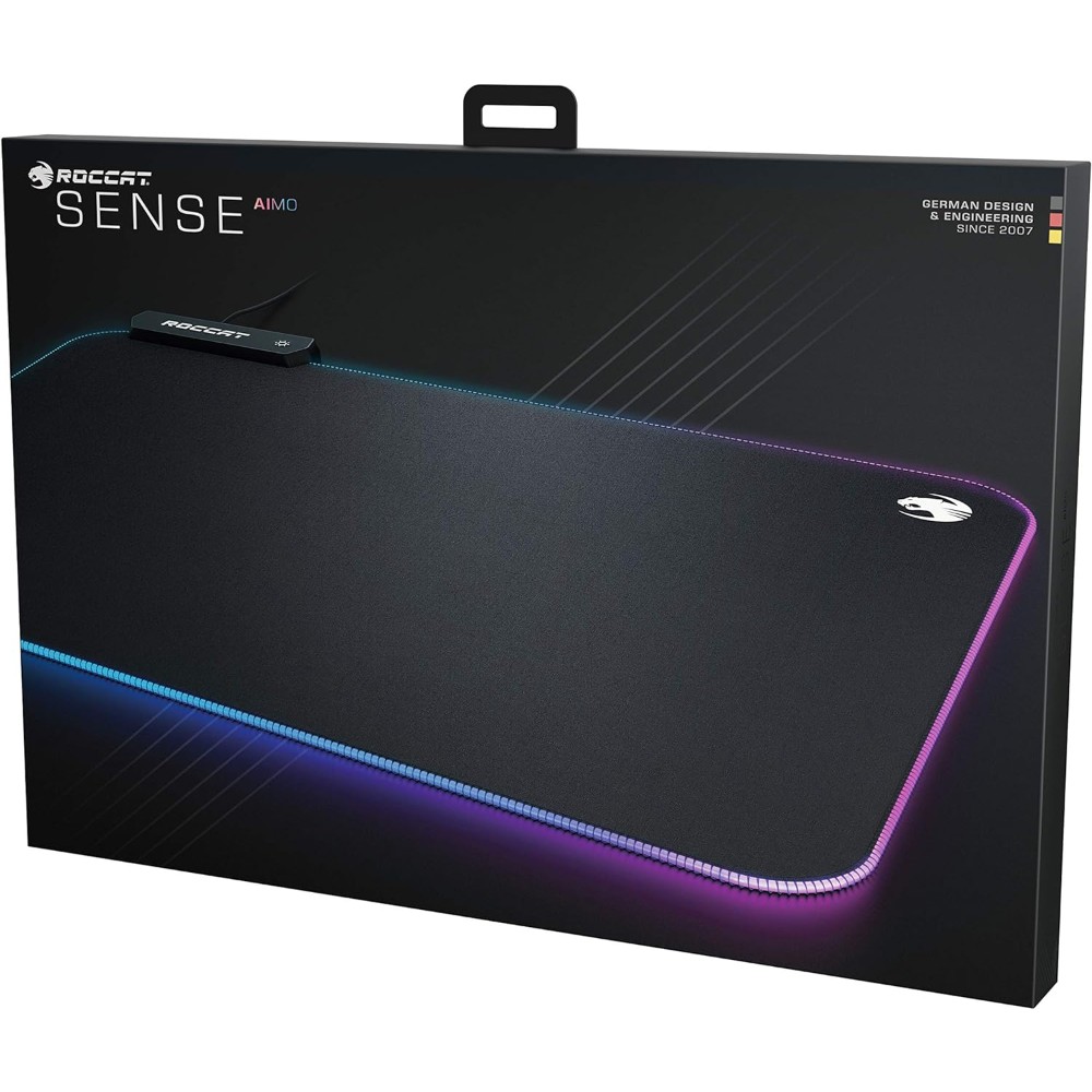 Tapis de souris gaming Sense Aimo - Taille XXL - RVB Tapis de souris gaming Sense Aimo - Taille XXL - RVB