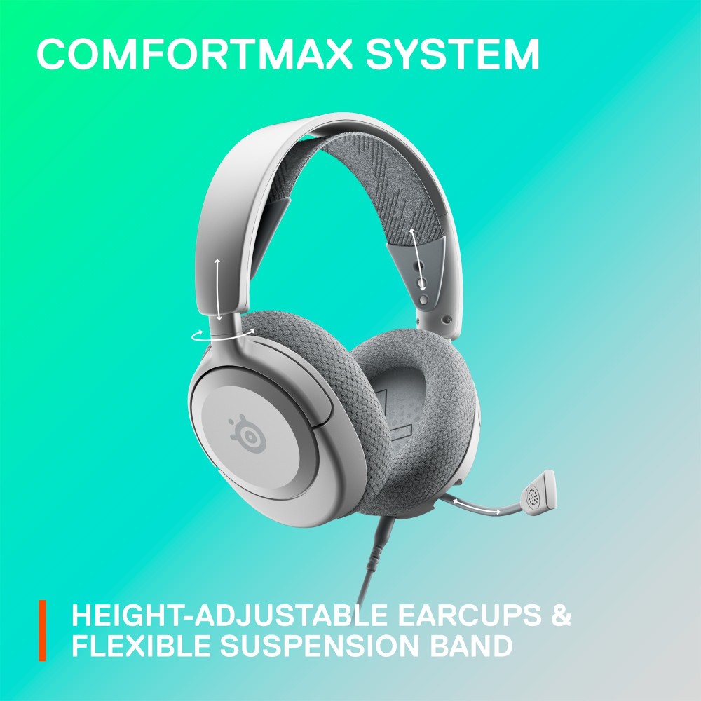Steelseries Arctis Nova 1 Casque Avec fil Arceau Jouer Blanc Steelseries Arctis Nova 1 Casque Avec fil Arceau Jouer Blanc
