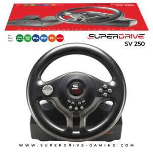 Volant de course SuperDrive SV200 multi-supports - Noir Volant de course SuperDrive SV200 multi-supports - Noir