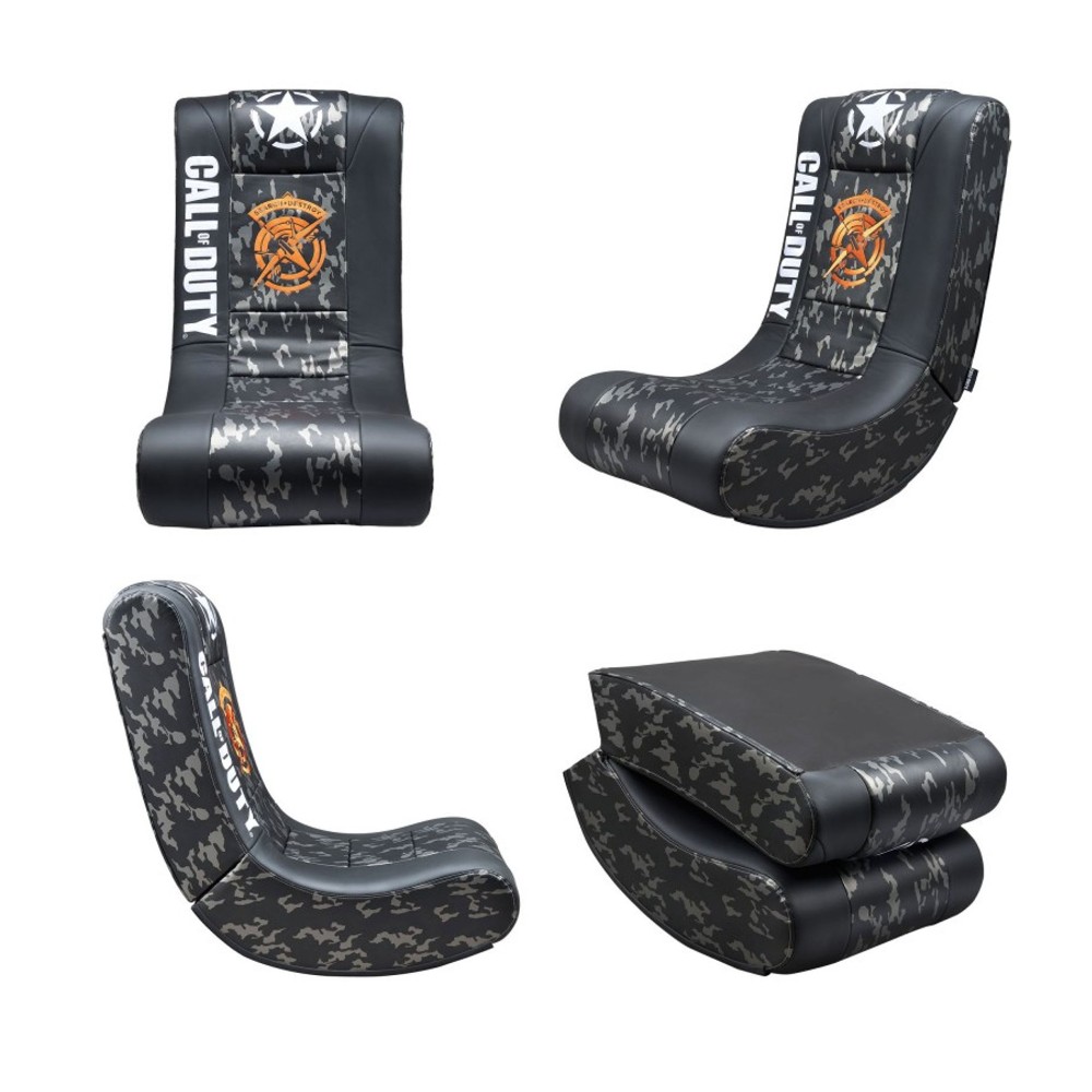 Siège gaming Pro Rock'n'Seat édition Call of Duty - Noir & Gris Siège gaming Pro Rock'n'Seat édition Call of Duty - Noir & Gris
