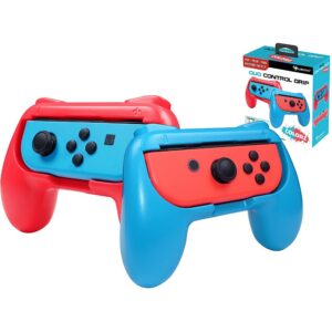 Pack de 2 poignées de confort (grips) pour manettes de jeu Joy-Con Nintendo Switch - Rouge Pack de 2 poignées de confort (grips) pour manettes de jeu Joy-Con Nintendo Switch - Rouge