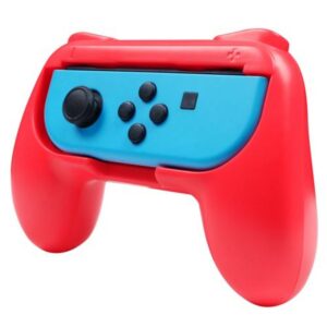 Pack de 2 poignées de confort (grips) pour manettes de jeu Joy-Con Nintendo Switch - Rouge Pack de 2 poignées de confort (grips) pour manettes de jeu Joy-Con Nintendo Switch - Rouge