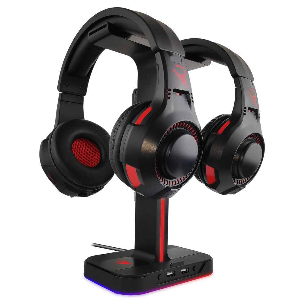 MULTI - DUAL HEADSET STAND SUPPORT CASQUE LED MULTI - DUAL HEADSET STAND SUPPORT CASQUE LED