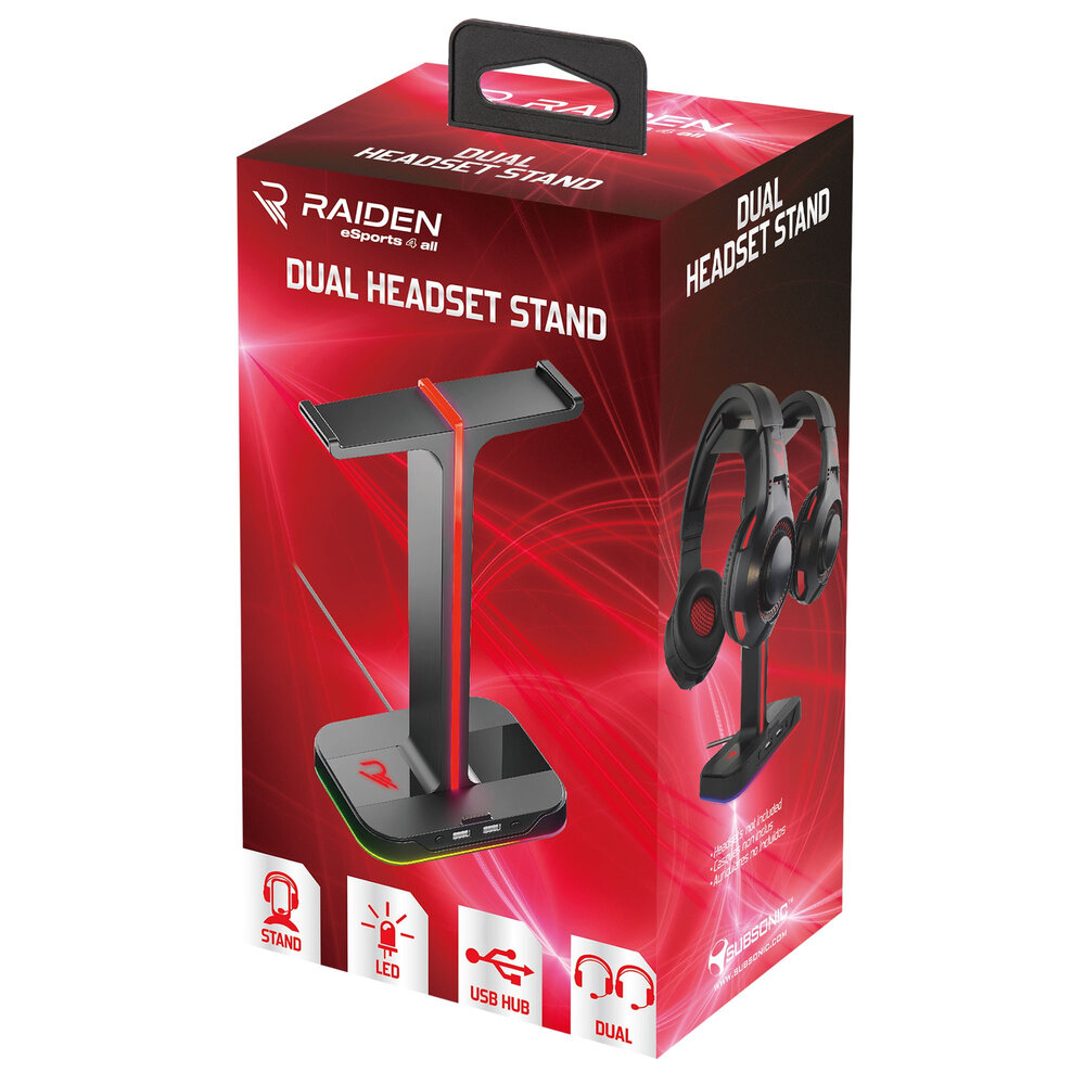 MULTI - DUAL HEADSET STAND SUPPORT CASQUE LED MULTI - DUAL HEADSET STAND SUPPORT CASQUE LED