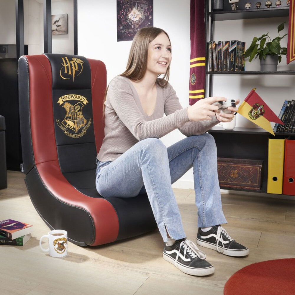 Siège gaming Pro Harry Potter Hogwarts - Noir & Rouge Siège gaming Pro Harry Potter Hogwarts - Noir & Rouge