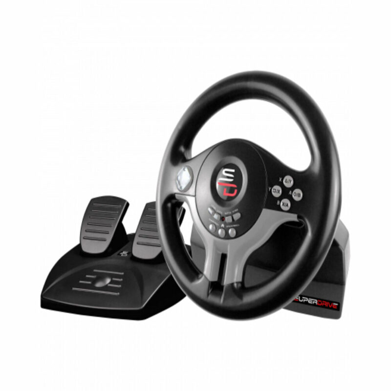 Volant de course SuperDrive SV200 multi-supports - Noir