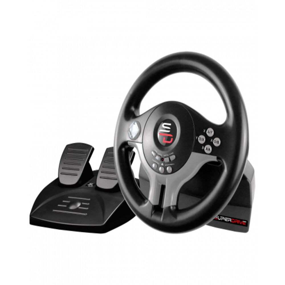 Volant de course SuperDrive SV200 multi-supports - Noir Volant de course SuperDrive SV200 multi-supports - Noir