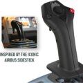 TCA Manette USB Airbus Edition pour PC - Bleu grisé & Noir