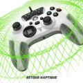 Manette de jeu filaire Recon pour PC & Xbox - Blanc