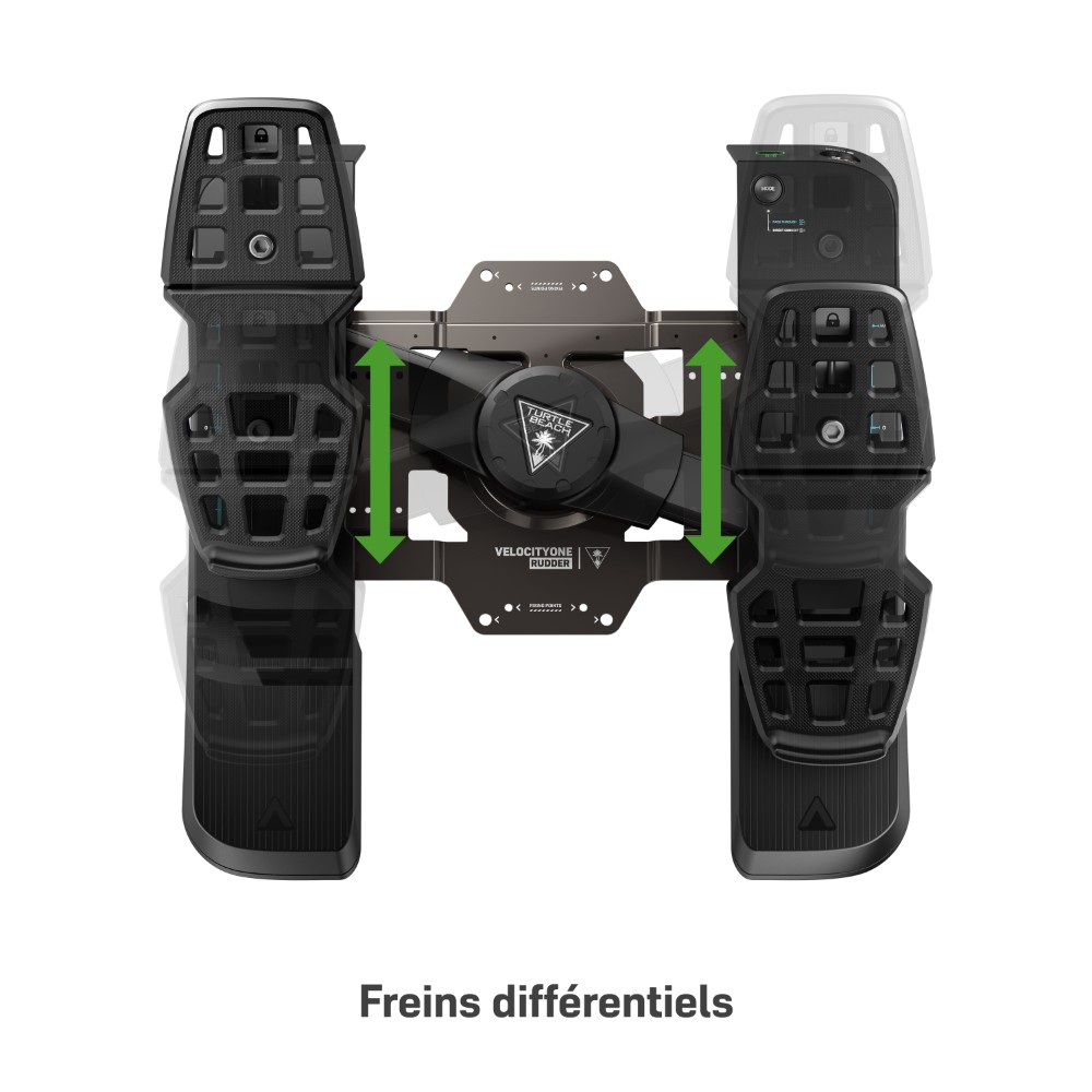 Accessoire pour pédalier (palonnier) VelocityOne Rudder pour PC & Xbox Series S / X / One Accessoire pour pédalier (palonnier) VelocityOne Rudder pour PC & Xbox Series S / X / One