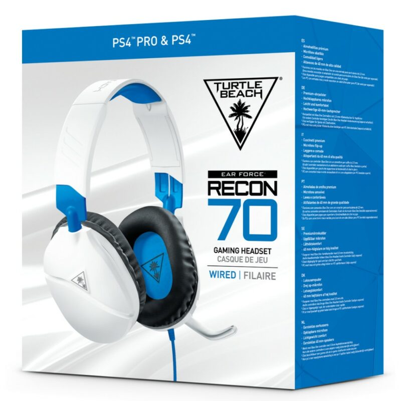 Casque-micro gaming filaire Recon 70P pour PS4 & PS5 - Blanc
