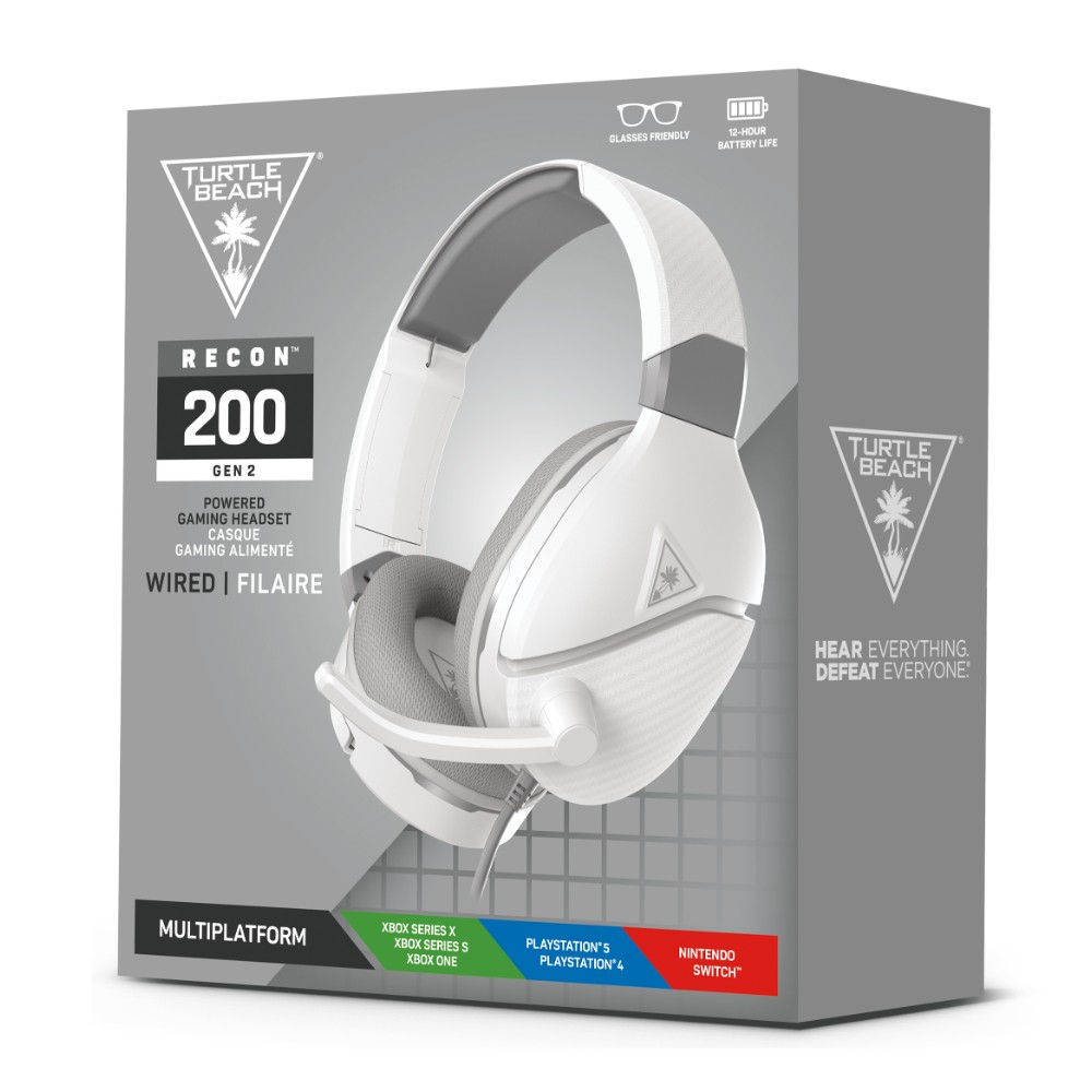 Casque-micro gaming filaire Recon 200 Gen 2 - Blanc Casque-micro gaming filaire Recon 200 Gen 2 - Blanc