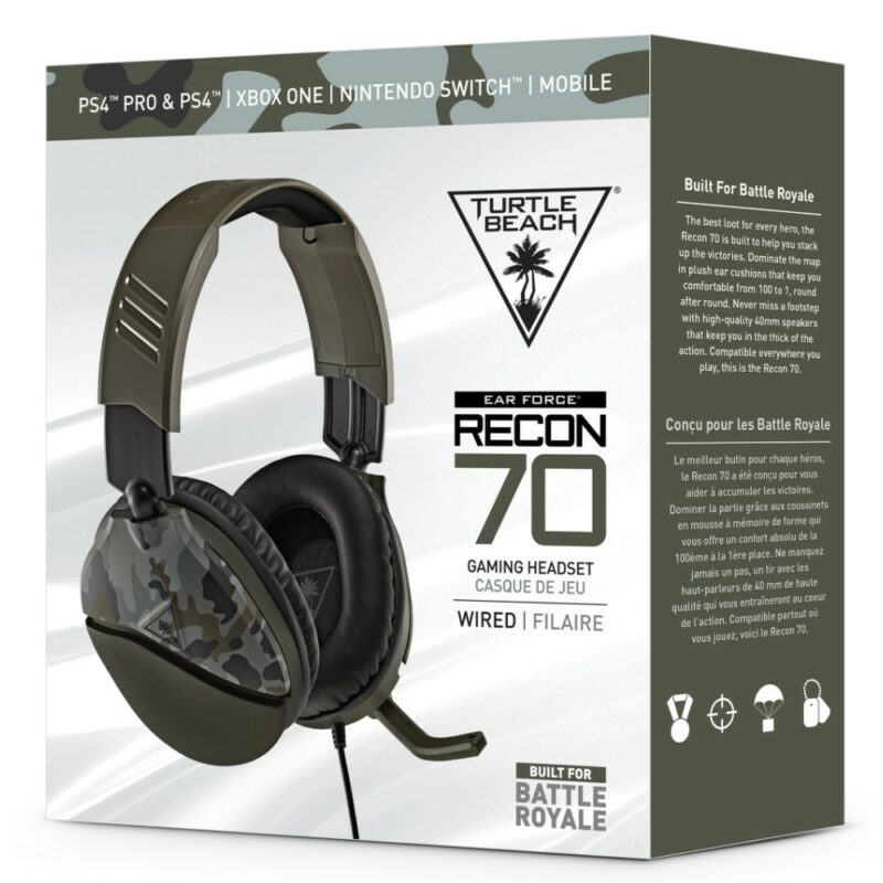 Casque gaming Recon 70 - Camo Vert