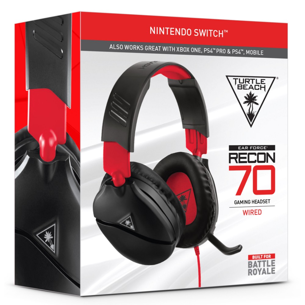 Micro-casque gaming filaire Recon 70n pour Nintendo Switch - Noir & Rouge Micro-casque gaming filaire Recon 70n pour Nintendo Switch - Noir & Rouge
