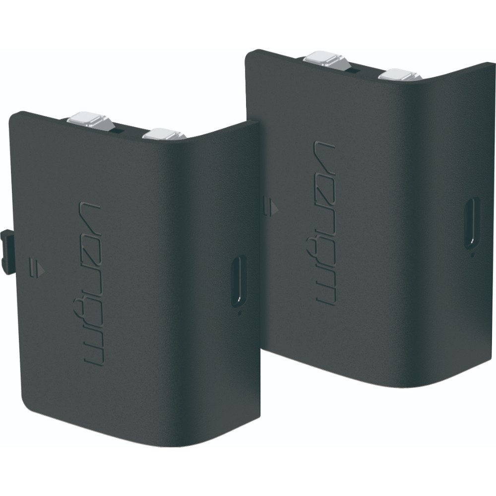Pack de deux batteries rechargeables pour manette de jeu Xbox Series S & X - Noir Pack de deux batteries rechargeables pour manette de jeu Xbox Series S & X - Noir
