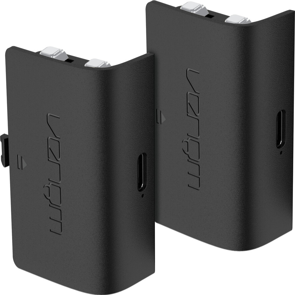 Pack de deux batteries rechargeables pour manette de jeu Xbox Series S & X - Noir Pack de deux batteries rechargeables pour manette de jeu Xbox Series S & X - Noir