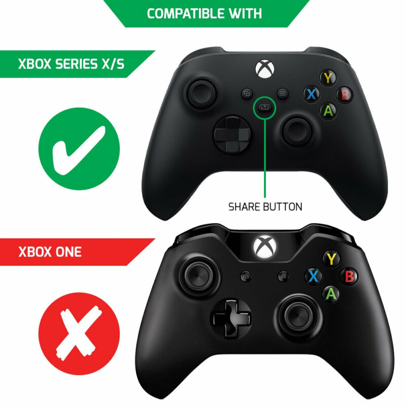 Pack de deux batteries rechargeables pour manette de jeu Xbox Series S & X - Noir